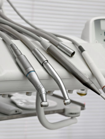 Exploring the essential tools of dentistry for effective oral care in a modern clinic settingの写真素材