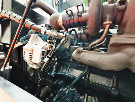 Engine components and assembly in a modern industrial machinery setup