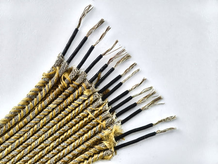 Craftsmanship of handmade decorative cords created with skilled techniques and traditional materials...