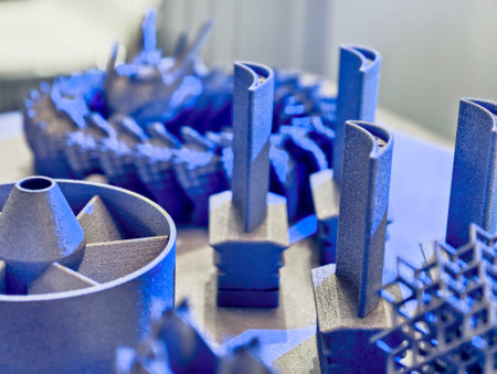 Exquisite details of additive manufacturing metal products created through advanced 3D printing...