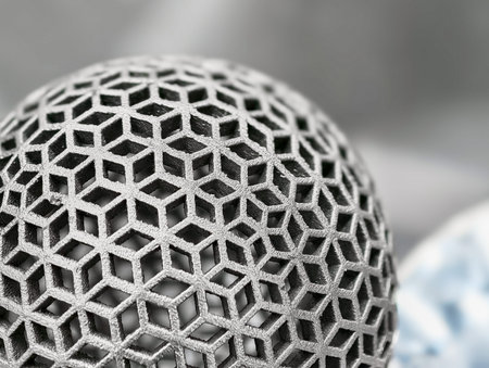 Innovative metal products created through additive manufacturing techniques in a modern workshop...