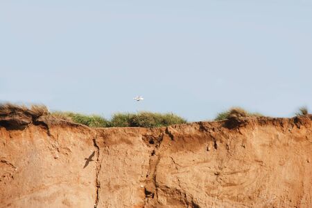 The red cliff in that is nourishing from Kampenの写真素材