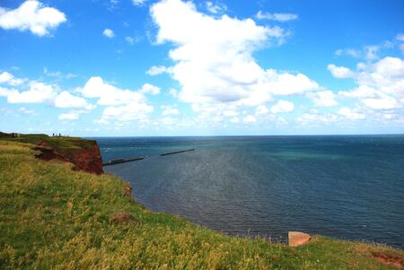 The red cliffs of Helgolandの写真素材