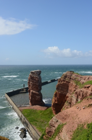 Island of Helgoland with the landmark Annaの写真素材