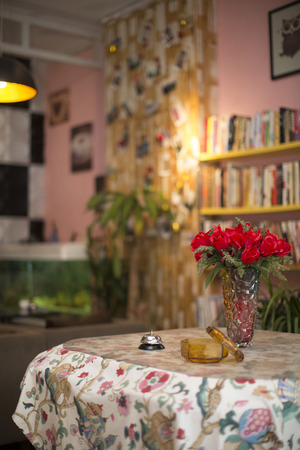 The coffee shop decorationのeditorial素材