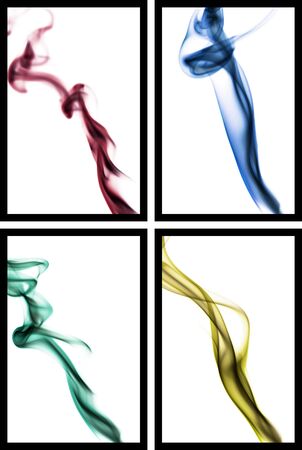 four abstract smoke photographyの写真素材