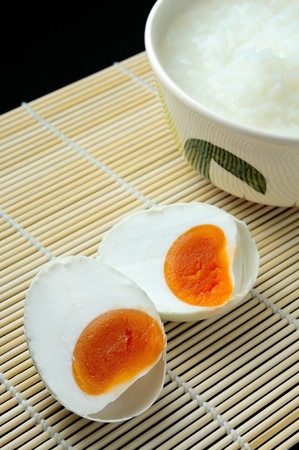 salted egg and gruel, chinese food styleの写真素材