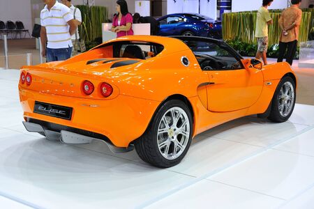 NONTHABURI, THAILAND - MAY 21: Back of LOTUS ELISE in Supercar & Import car Show on May 21, 2011 in Nonthaburi, Thailand. のeditorial素材