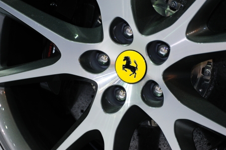 NONTHABURI, THAILAND - MAY 21  The Ferrari California wheel in Supercar   Import car Show on May 21, 2011 in Nonthaburi, Thailand  のeditorial素材