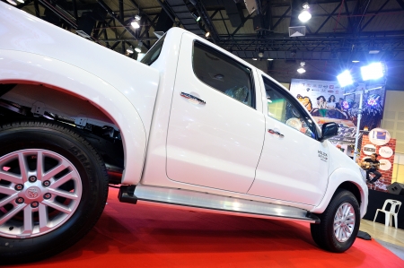 CHONBURI, THAILAND - NOVEMBER 02: The Toyota Hilux 3.0 D4D at 15th Pacific Motor Show Modern Life Drive Smart on November 02, 2012 in Chonburi, Thailand.のeditorial素材