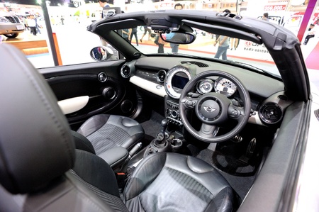 NONTHABURI, THAILAND - DECEMBER 03: Interior of MINI Car at MINI booth in the 29th Thailand international Motor Expo on December 03, 2012 in Nonthaburi, Thailand.のeditorial素材