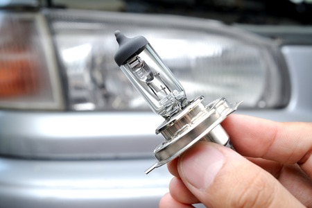 halogen light bulb H4, spare part
の写真素材