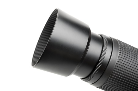 closeup hood attached on lens