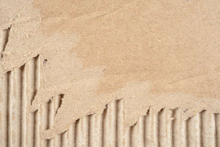 closeup detail of brown cardboard paperの写真素材