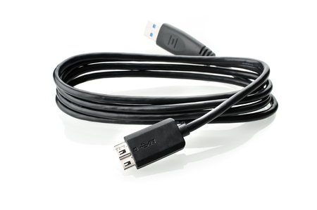 usb 3.0 cable isolated on white