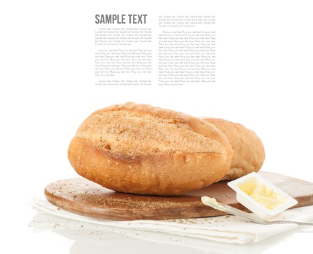 isolate homemade mini french baguetteの写真素材