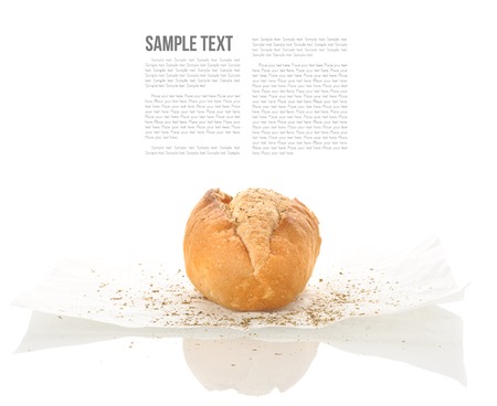 isolate homemade mini french baguetteの写真素材