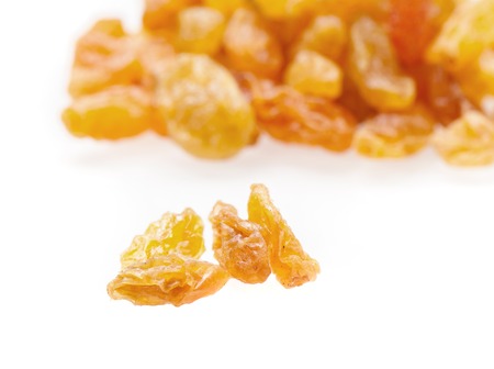 closeup heap of delicious raisinsの写真素材