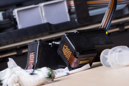 ink cartridge for ink-jet printerの写真素材