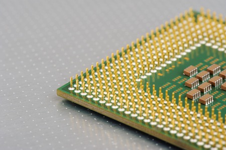 closeup details of Central Processing Unit (CPU)