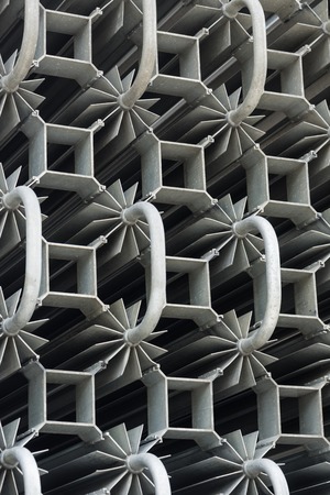 closeup details of heat exchangers