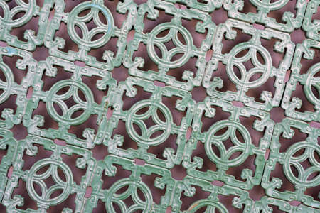 Old tradition pattern (chinese style) on the wallの写真素材