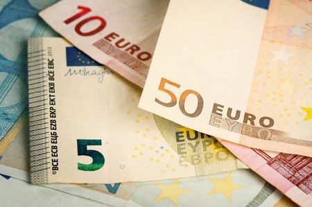 European currency money, euro bank notes.の写真素材