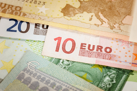 European currency money, euro bank notes.の写真素材