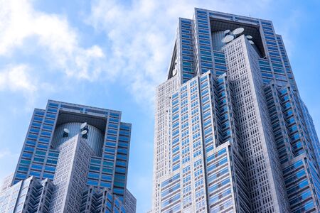 TOKYO, JAPAN - NOVEMBER 02, 2014: Tokyo Metropolitan Government Building in Tokyo, Japan.のeditorial素材