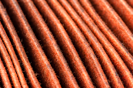 closeup details of dirty air filter
