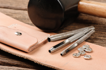 metal round puncher for leather work and DIY