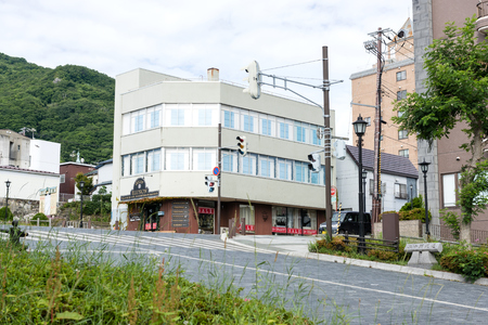 HOKKAIDO, JAPAN - JULY 20, 2015: Street in Motomachi district, Hakodate, Hokkaido, Japan.