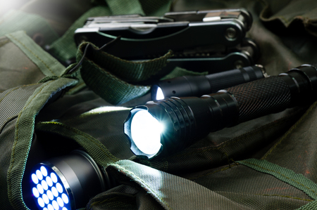 pocket flashlight for Everyday Carry (EDC)の写真素材