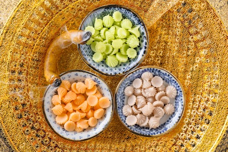 Aalaw or Alua, Thai traditional candy sweet dessertの写真素材