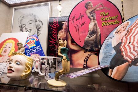 HOKKAIDO, JAPAN - JULY 22, 2015: Many vintage toys and souvenirs exhibited at the museum inside Ishiya Chocolate Factory and Shiroi Kohibito Park.のeditorial素材