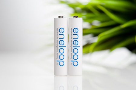 BANGKOK, THAILAND - OCTOBER 07, 2017: The Eneloop AAA rechargeable batteries. Eneloop developed by...