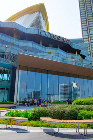 BANGKOK, THAILAND - APRIL 14, 2019: ICONSIAM new Thai high-end shopping mall in Bangkok, Thailand.