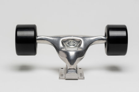 Close up new bushing truck system for surfskate.の写真素材