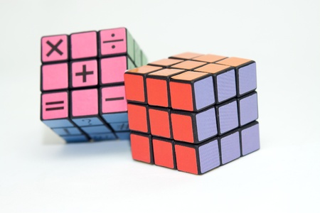 the two of cube puzzleのeditorial素材