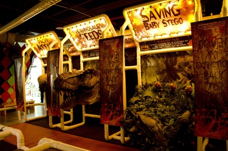 BUKIT KIARA, MALAYSIA - 20 MARCH : one of the games that available at Dinos Alive 2010 Malaysiaのeditorial素材