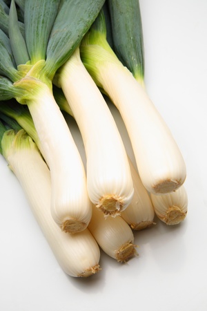 Japanese green onion closeup shoot, harvested in Japan