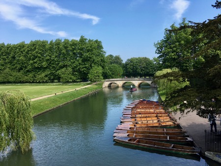 boats on the riverの写真素材