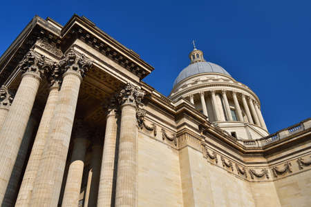 Paris, France. "PanthÃ©on" in the 5th arrondissement. March 6, 2022.のeditorial素材