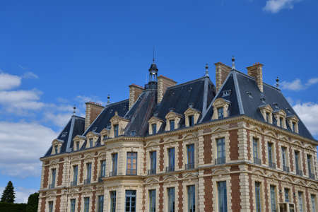 France, Hauts-de-Seine. The castle "ChÃ¢teau de Sceaux" in Sceaux Park. August 24, 2021.のeditorial素材