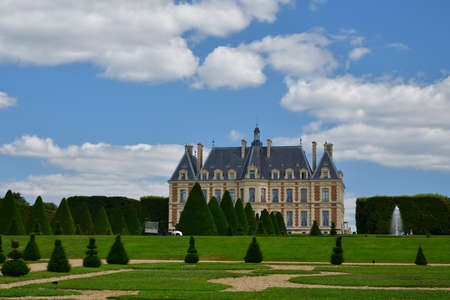France, Hauts-de-Seine. The castle "ChÃ¢teau de Sceaux" in Sceaux Park. August 24, 2021.のeditorial素材