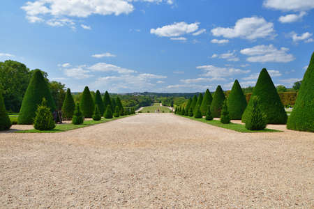 Hauts-de-Seine, France. A garden in Sceaux Park. August 24, 2021.のeditorial素材