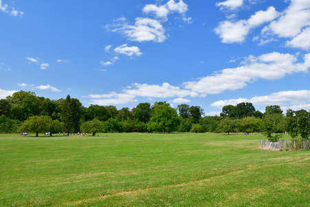 Hauts-de-Seine, France. A garden in Sceaux Park. August 24, 2021.のeditorial素材