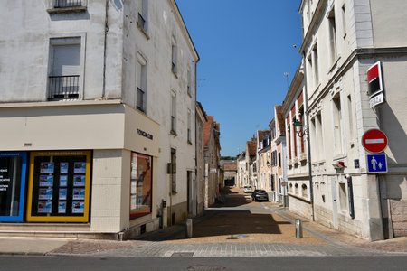 France. Cityscape of Montargis. May 29, 2023.のeditorial素材