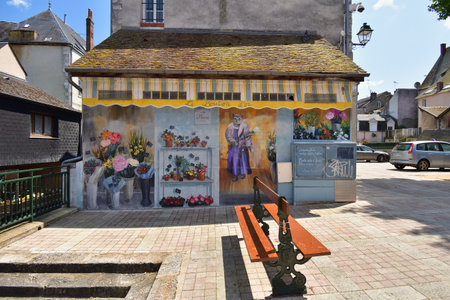 France. Cityscape of Montargis. May 29, 2023.のeditorial素材