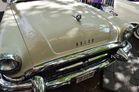 Paris, France. Classic car event held on Avenue des Ternes. July 16, 2023.のeditorial素材